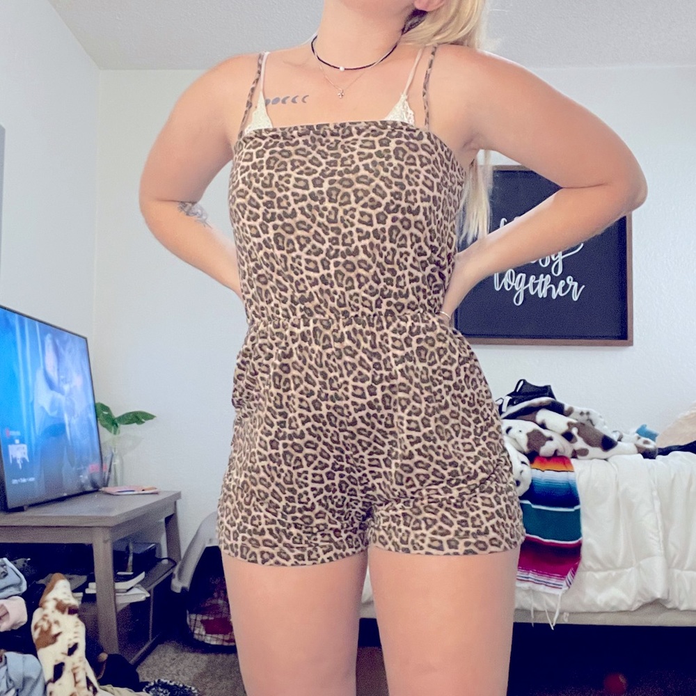Cheetah Romper